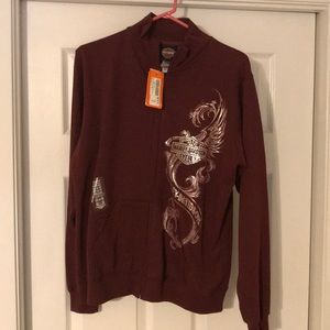 HD zip up lite weight sweatshirt. From Morgan Hill